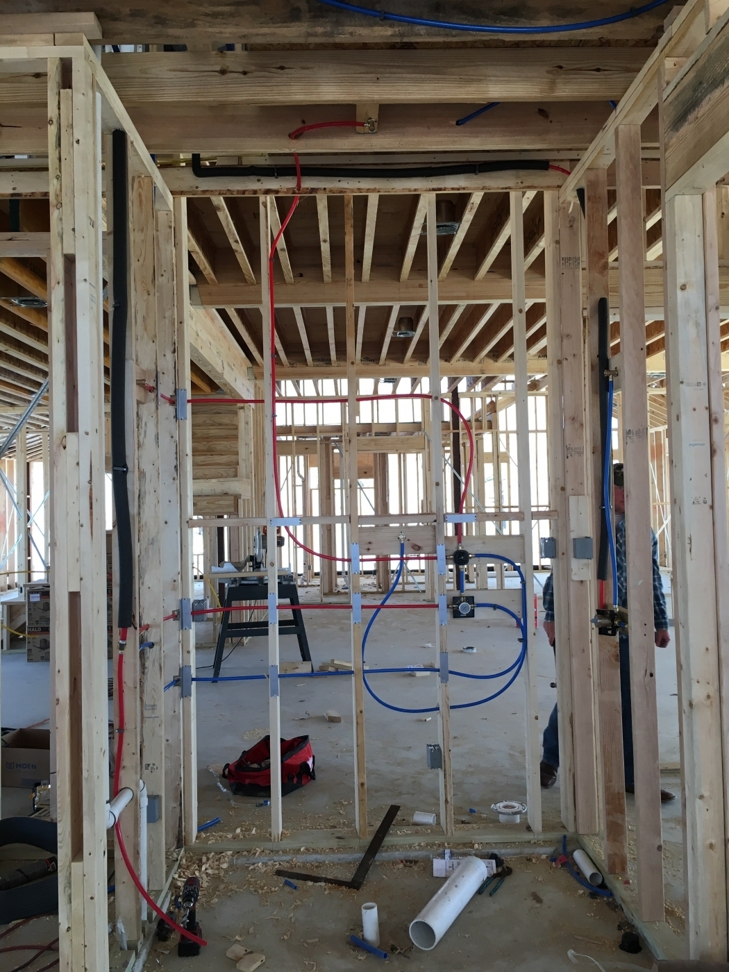 Plumbing installation for new construction in La Vernia, TX