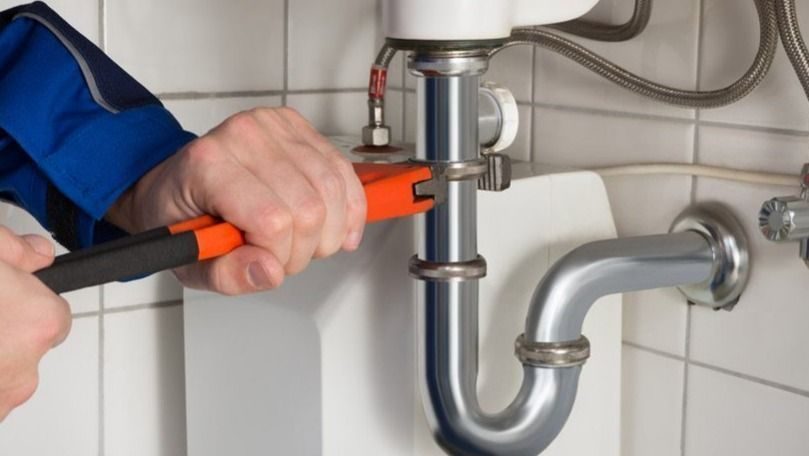 Repiping a bathroom sink